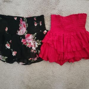 Two ruffled Skorts XXS